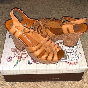 Wedge Leather Sandals